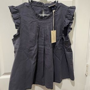 NWT Gray Cotton Top